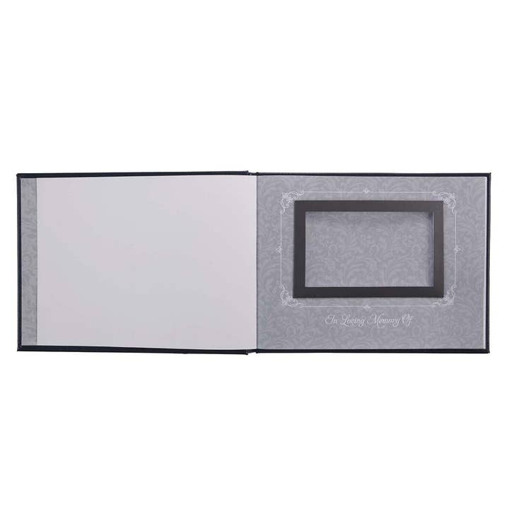 Christian Art Gifts - Vente Livre d'or - Livre d'hôtes Navy In Loving Memory1