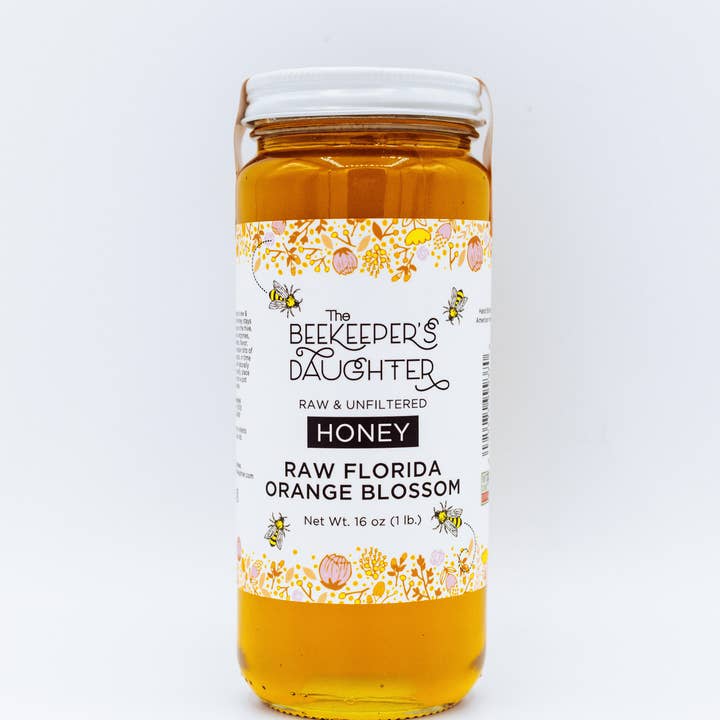 The Beekeeper's Daughter - Wholesale Honey - 16oz Raw Florida Orange Blossom Honey1