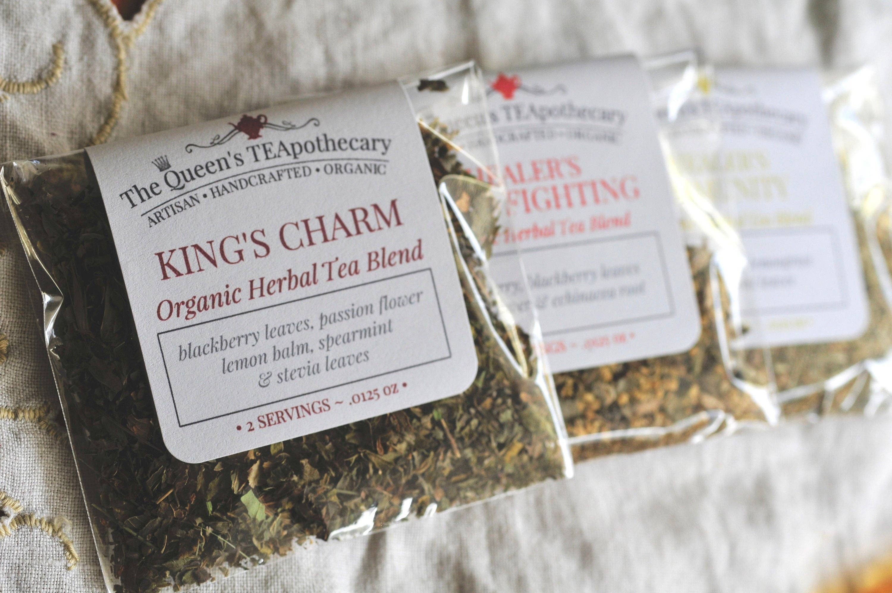 The Queen's TEApothecary - Wholesale Loose Tea - Loose Tea Sampler Kit | Caffeine variety | 7 sample count3