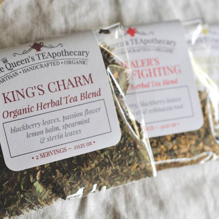 The Queen's TEApothecary - Wholesale Loose Tea - Loose Tea Sampler Kit | Caffeine variety | 7 sample count3