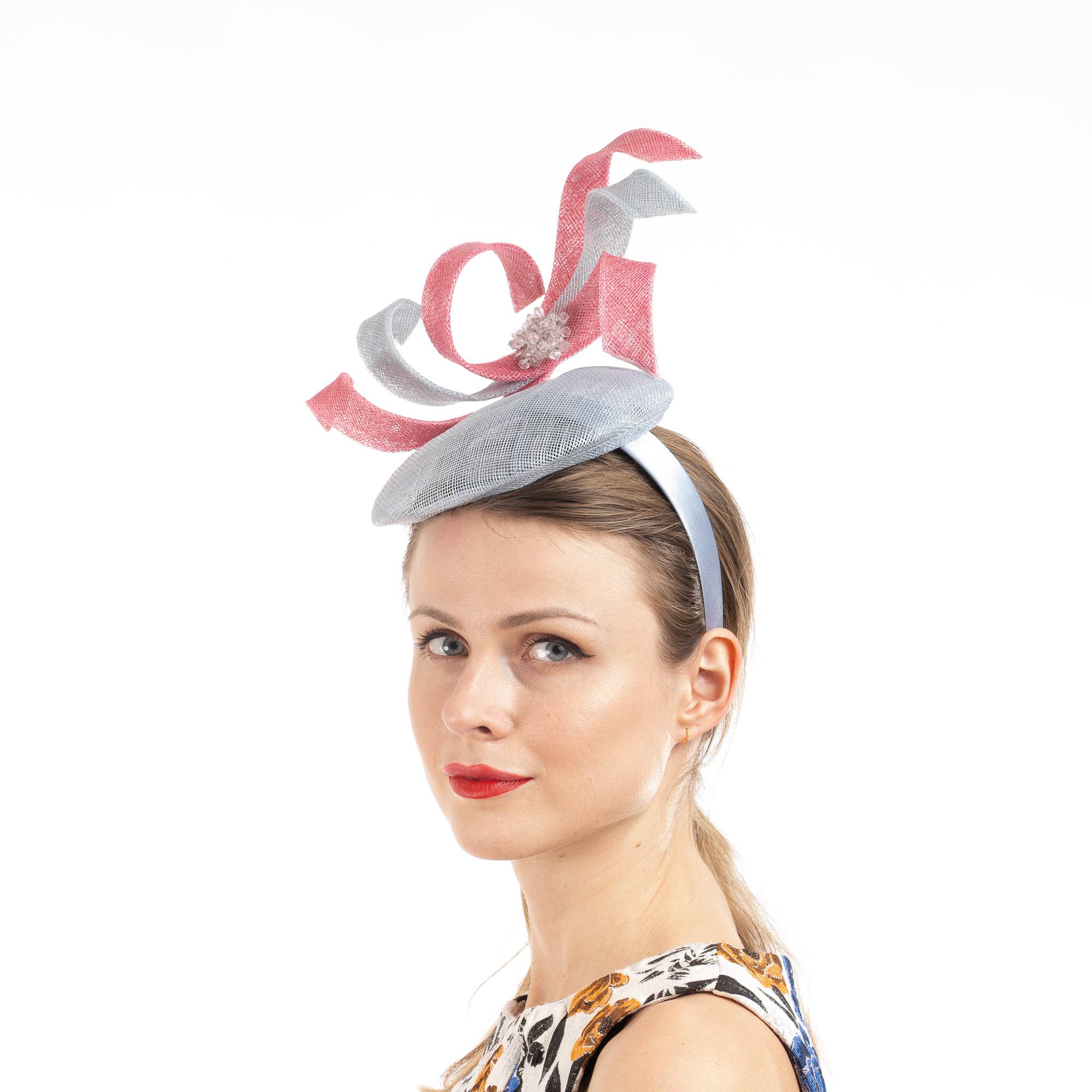 KaKyCo - Wholesale Fascinator Hat - Women's - Two tone S shape sinamay fascinator headband | 5939H9