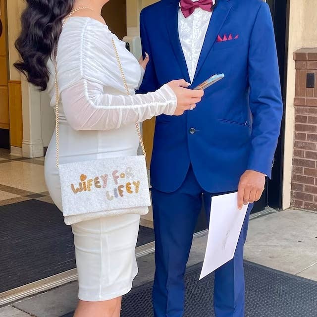 GiftsbyPR - Wholesale Clutch Bag - Women's - Bride Purse, Wedding Day Purse, Bachelorette Purse, Wifey3