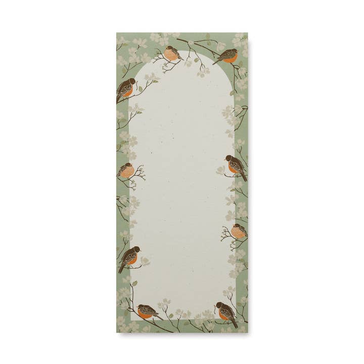 Early Bird Gets the Worm Notepad / Recycled for wholesale by June & December