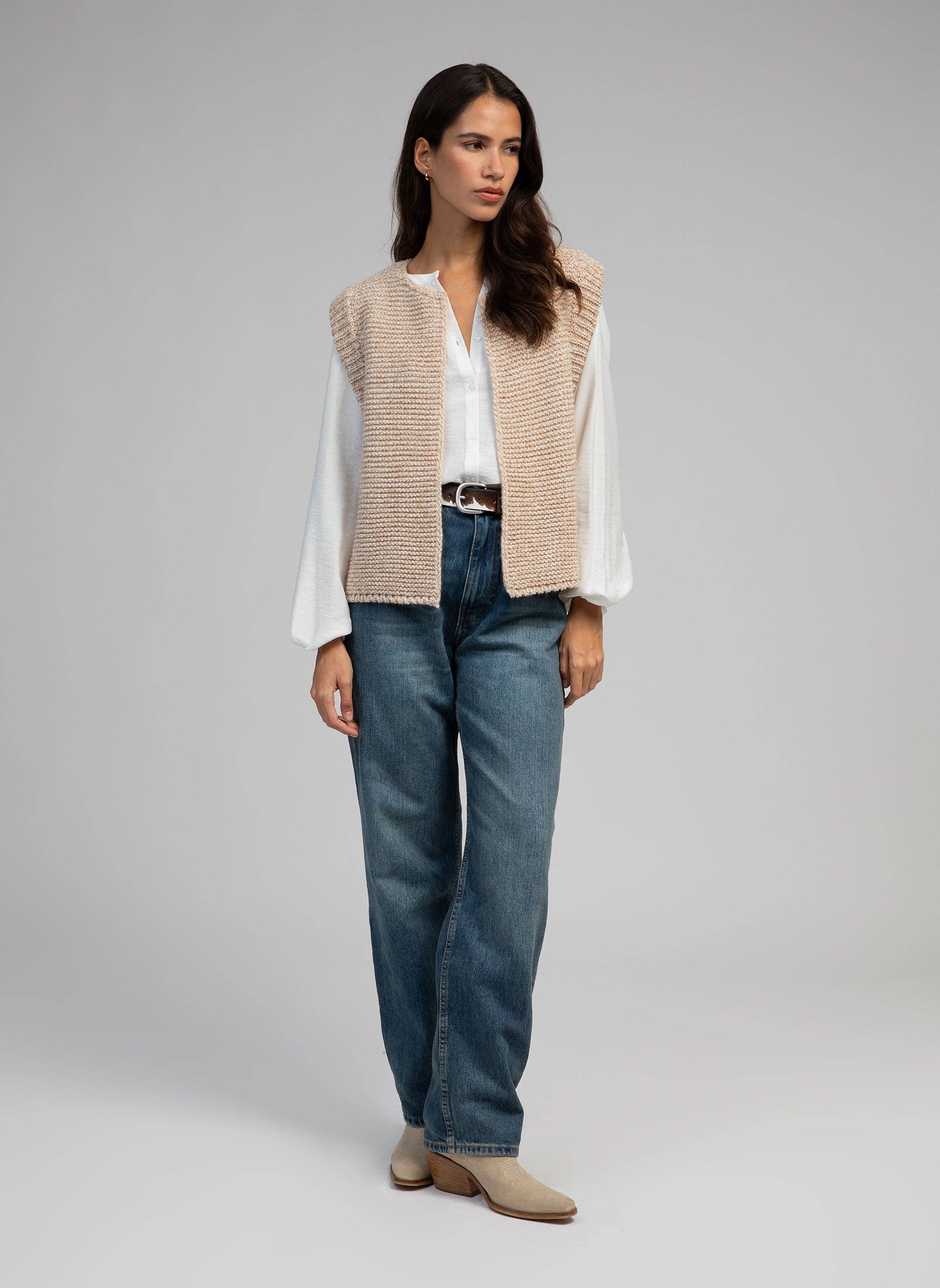 An'ge - Wholesale Cardigan - Women's - CARDIGAN LEGRINGOU CH beige1