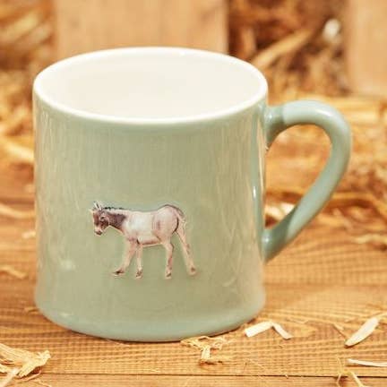 Langs - Wholesale Coffee Mug - Donkey Embossed Mug Pale Green0