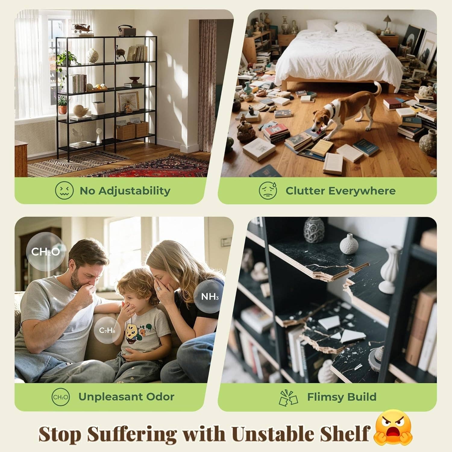 L Shaped Corner Bookshelf 49 Inch Rustic Brown Wood Metal Frame for wholesale on Faire7