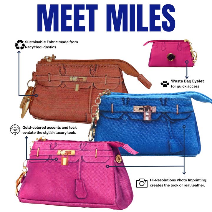 Miles Waste Bag Pouch for wholesale by A Pet with Paws® LLC