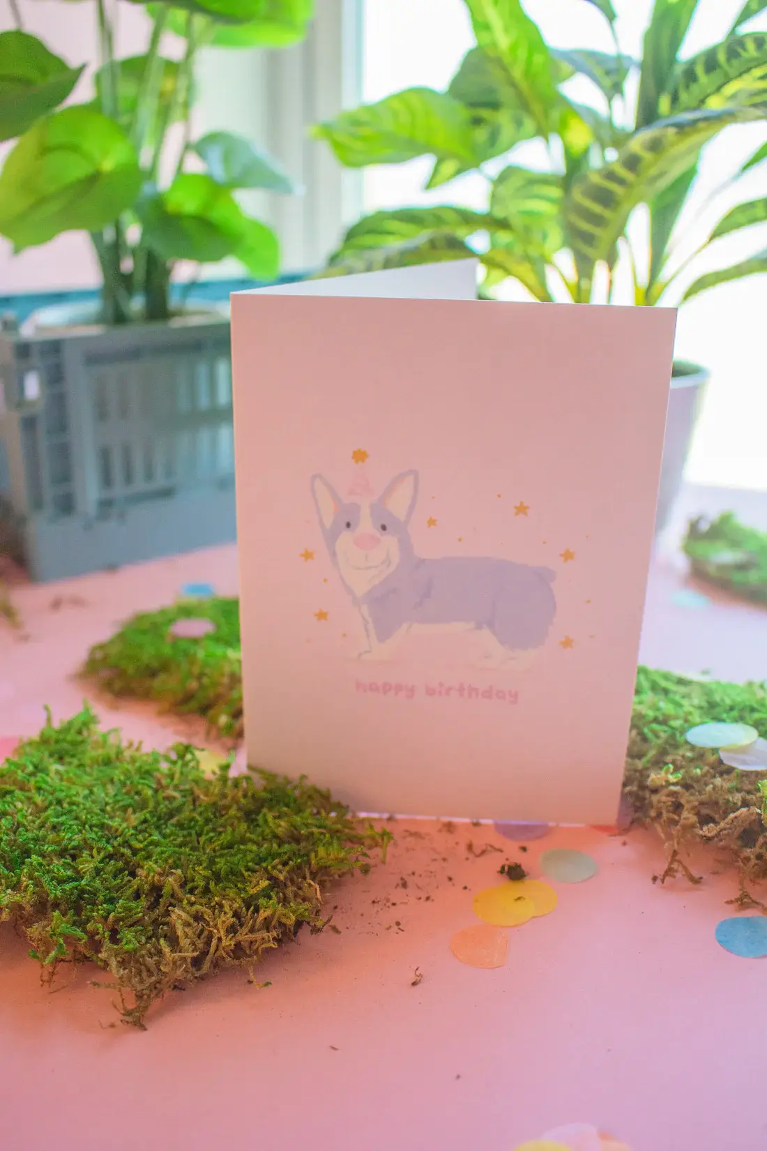 Jollie Ollie Designs – wholesale Birthday card – Happy Birthday Corgi Card1