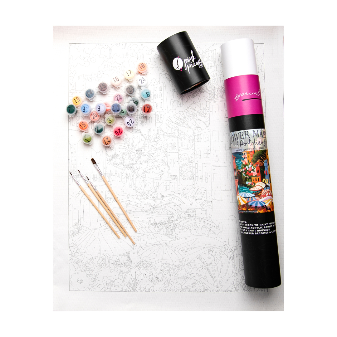 Pink Picasso Kits – wholesale DIY craft kit – Flower Market: Portofino3