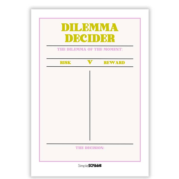Dilemma Decider for wholesale by Simple Scribble