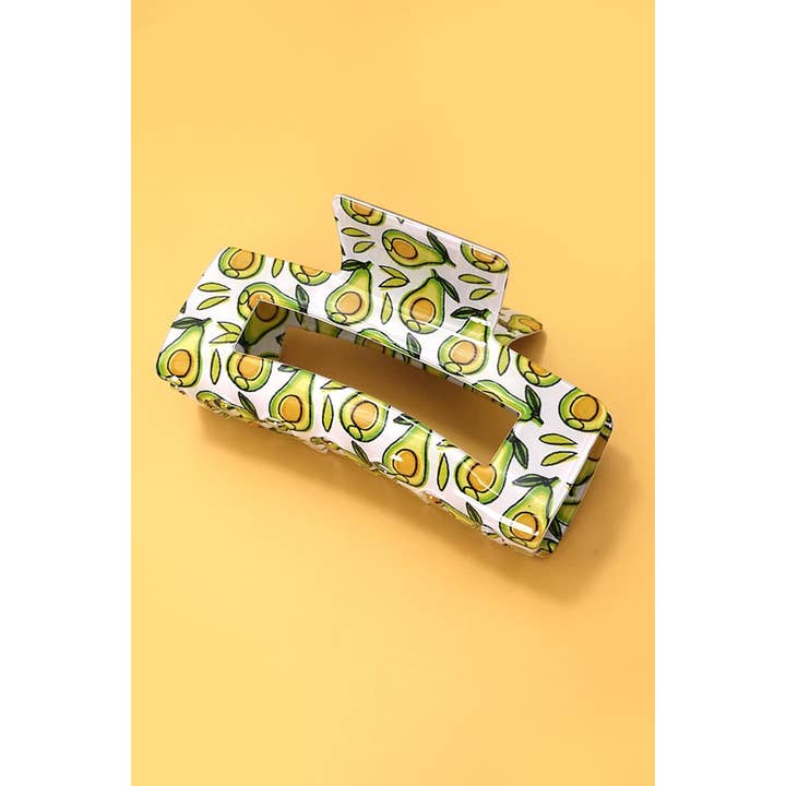 JOSSLYN by wall to wall - Wholesale Hair Clip - Women's - FRUITS RECTANGLE HAIR CLAW CLIPS | 40H805