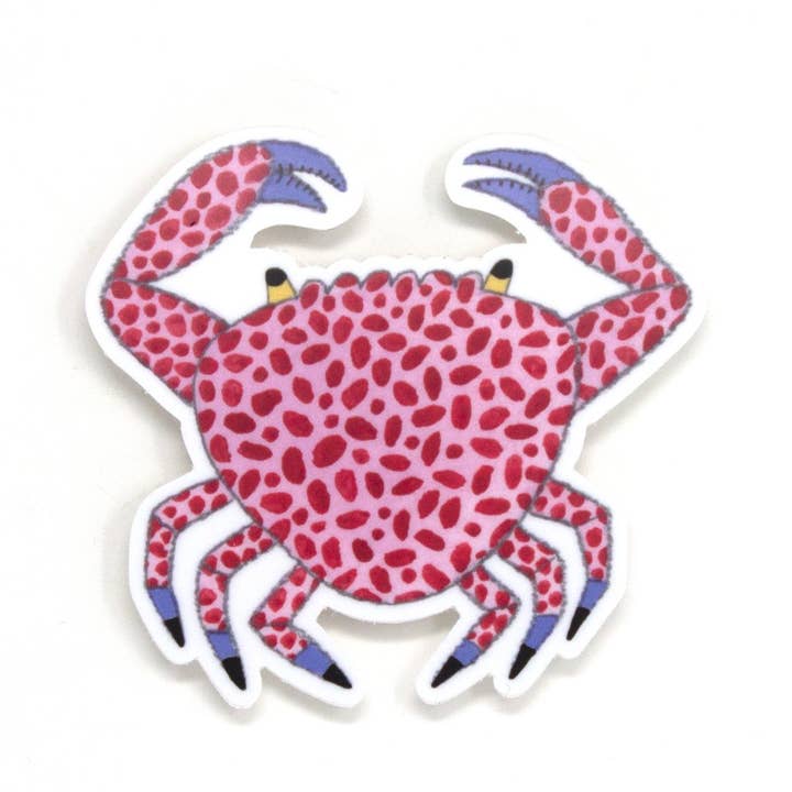 Autocollant crabe pour la vente par Party Mouse Studio