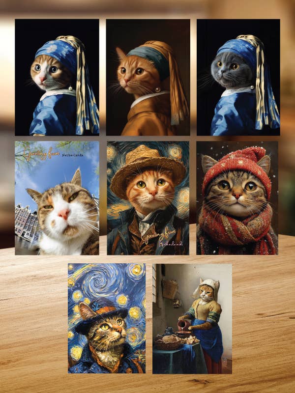 Paquete de Inicio de Postales – Edición del Mercado Neerlandés para venta al por mayor de Meow & Muse