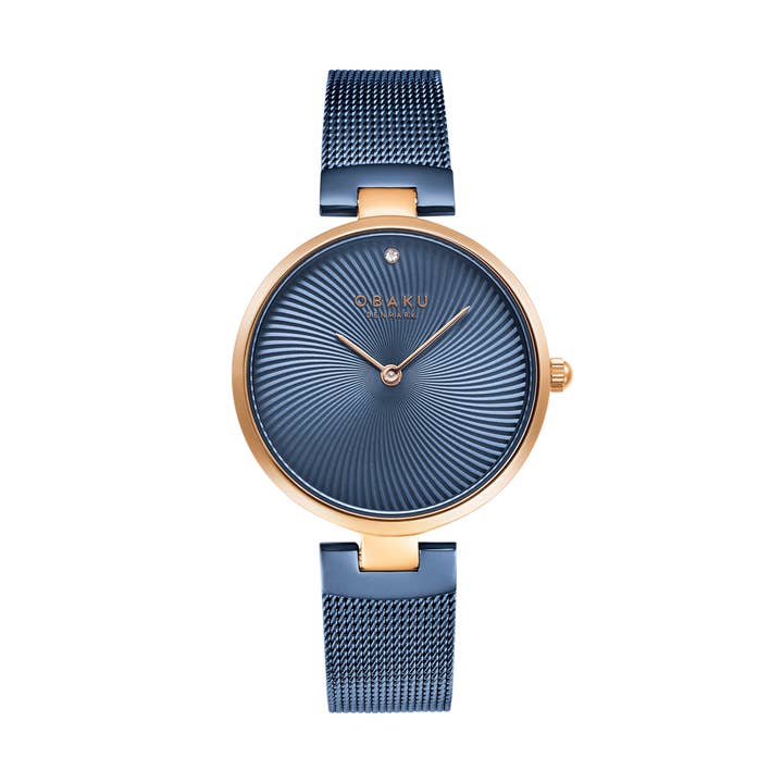 Diamant – Elegant damklocka Ocean med diamantmarkör på urtavlan för wholesale av Obaku Denmark Watches