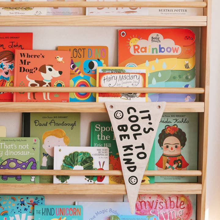 Cherrypick - Wholesale Flag - It's Cool To Be Kind Canvas Pennant Flag - Kids Decor1