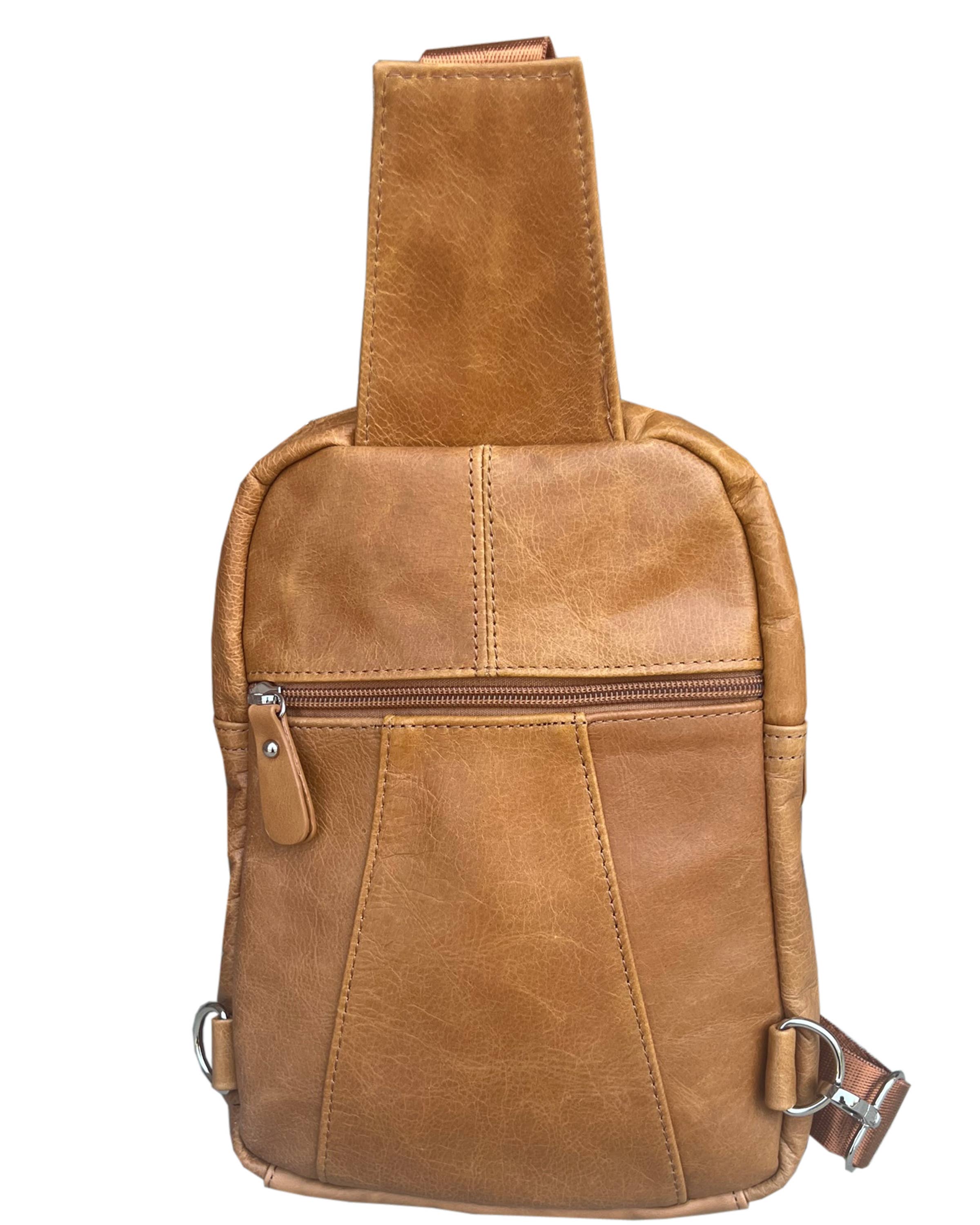 Roma Leathers, Inc. - Wholesale Backpack - Women's - W004 cowhide leather sling bag backpack4