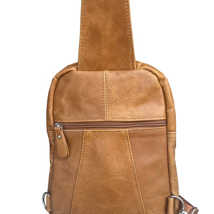 Roma Leathers, Inc. - Wholesale Backpack - Women's - W004 cowhide leather sling bag backpack4