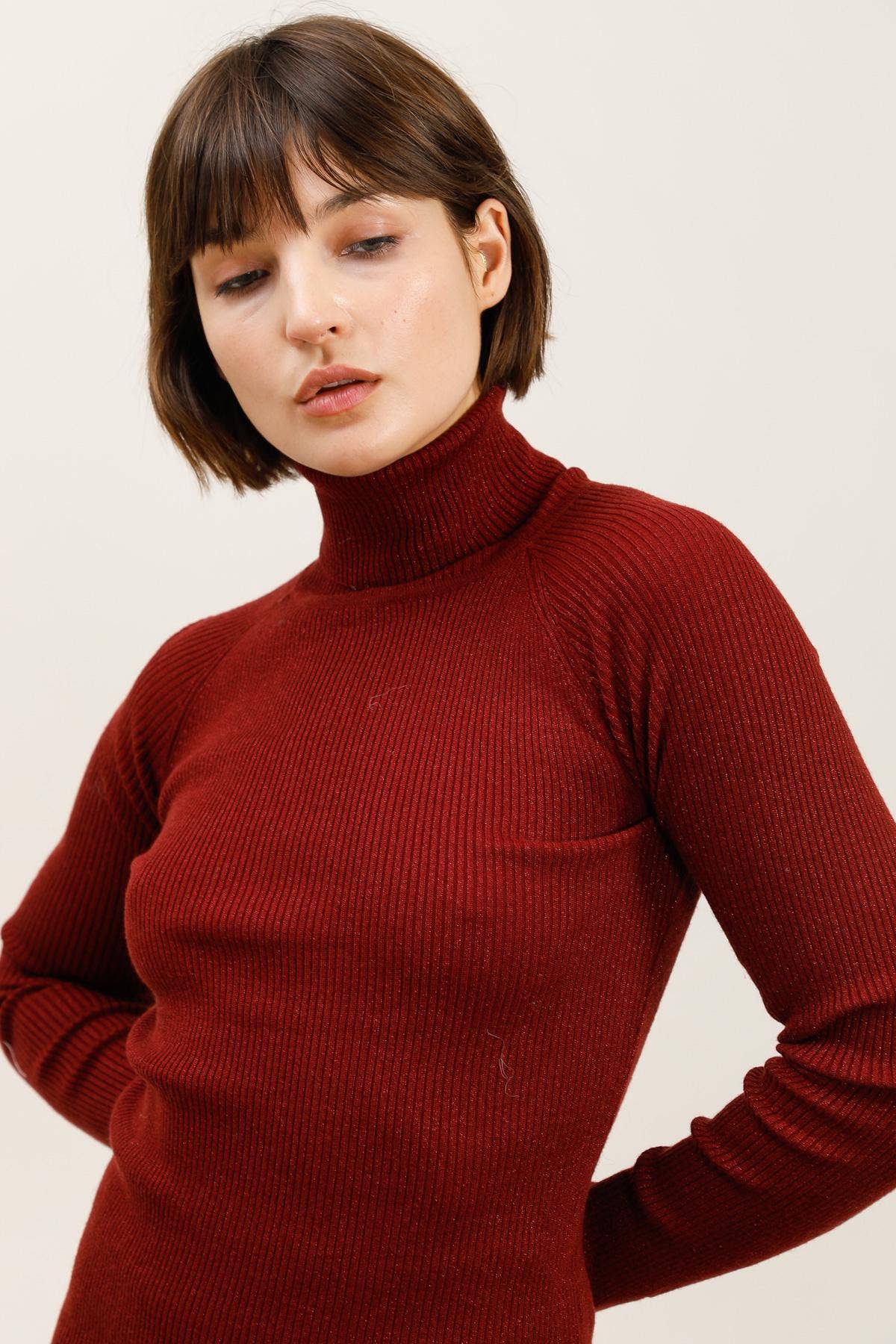 DIX-ONZE - Wholesale Knit Sweater - Women's - Fine Knit Turtleneck Sweater – Elegance & Comfort1