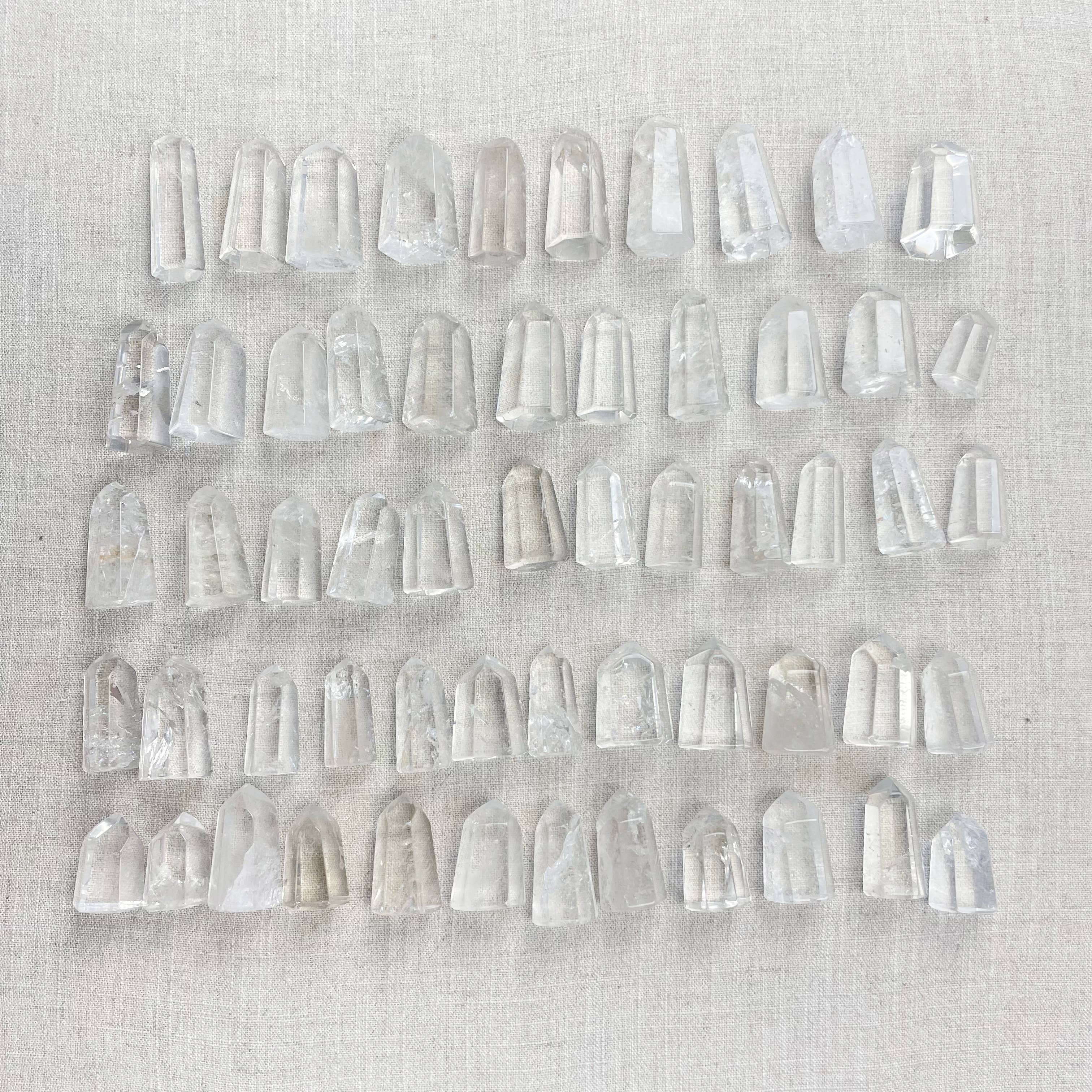 Ewelina Pas Jewelry - Wholesale Spirituele steen/kristal - Mini heldere kristalkwarts torens0