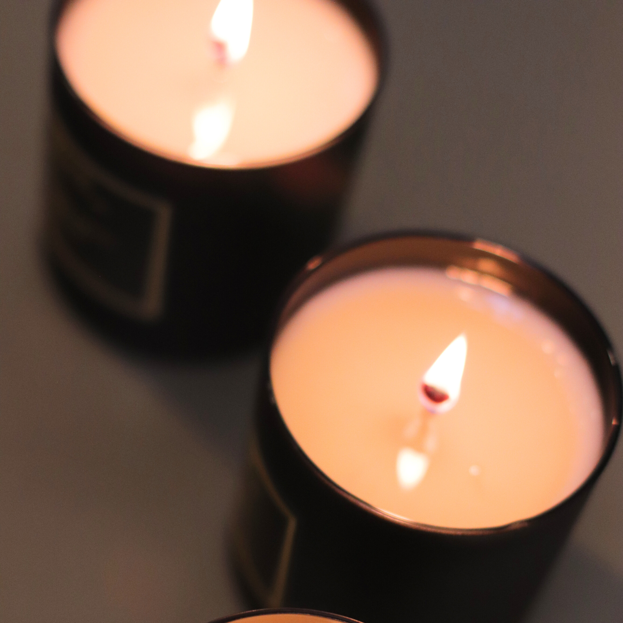 MAME Soy Candles – wholesale Jar/filled candle – Egyptian Amber, Vanilla, Balsam 9.5oz matte black candle3