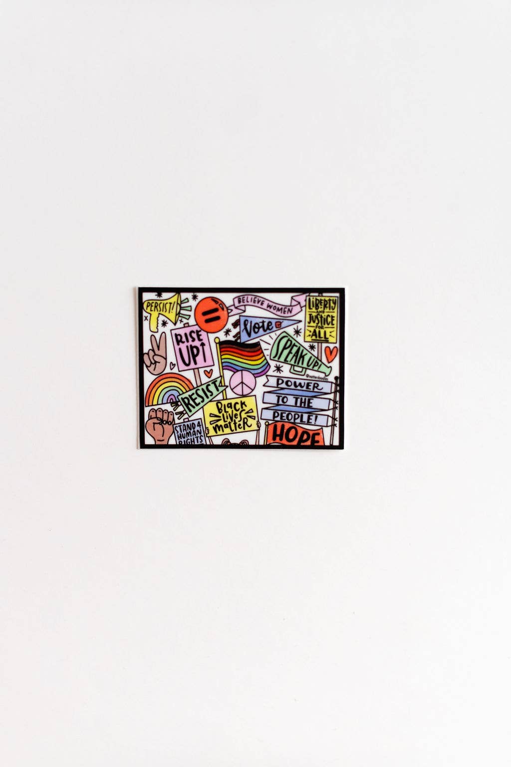 NatterDoodle - Wholesale Sticker - Your Voice Has Power Sticker – Activism Protest Decal