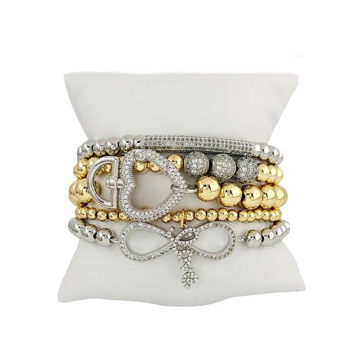 Infinity Love Bracelet Stack for wholesale by Love, Lisa