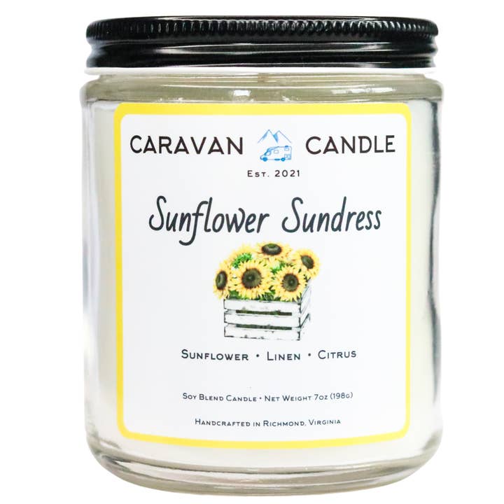 Sunflower Sundress for wholesale by Caravan Candle