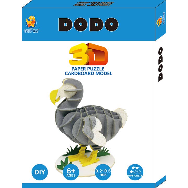 Go on make me – wholesale DIY craft kit – Dodo bird 3d paper craft kit