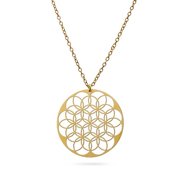 Flower of Life necklace | bronze for wholesale by KOSAE
