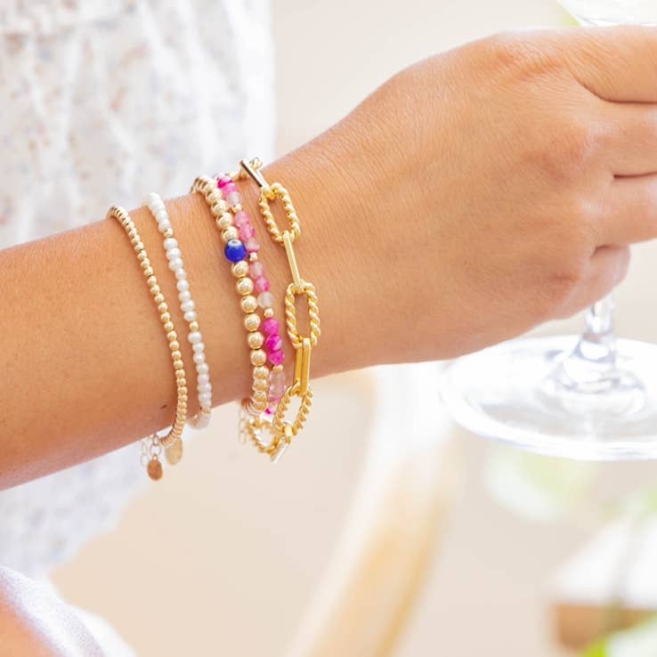 True by Kristy Jewelry - Wholesale Beaded Bracelet - Freshwater Pearl Beaded Gold Filled Bracelet3