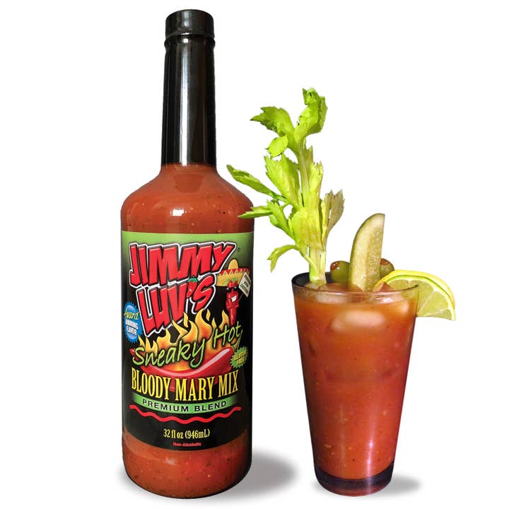 Sneaky Hot Bloody Mary Mix for wholesale by Jimmy Luv's Bloody Mary Mix