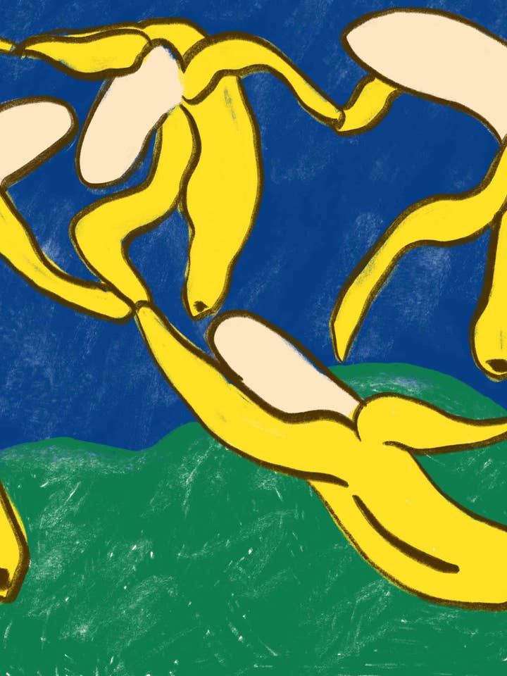 La Danse' Bananas Print for wholesale by Kristina Micotti