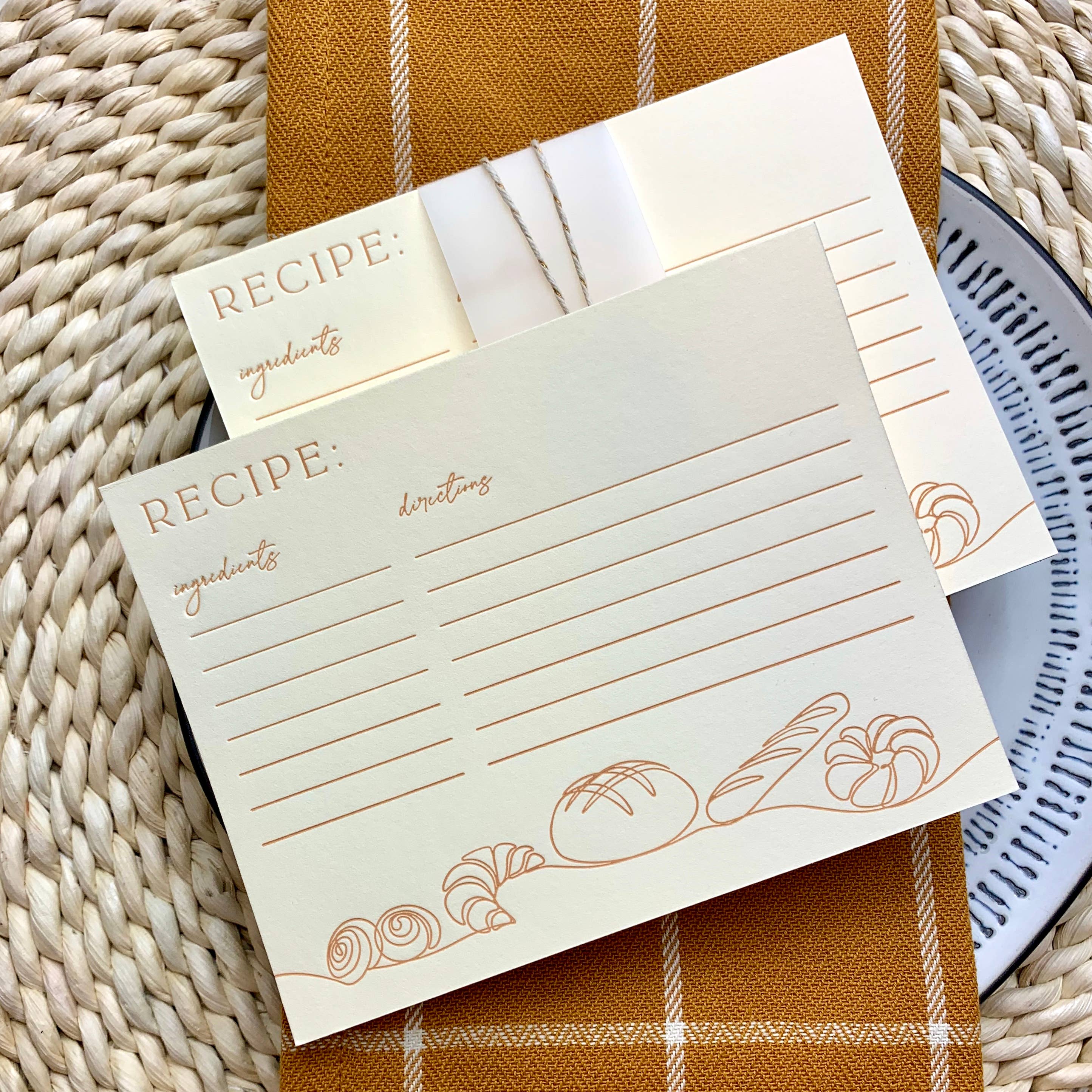Sole Paper Co., LLC - Wholesale Recipe Card - Baked Goods Recipe Card3