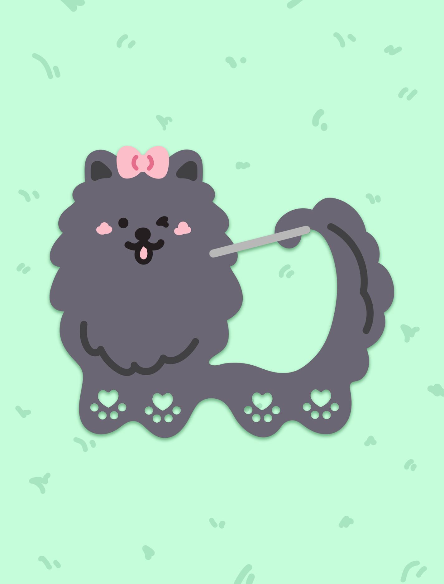 Cambrasine - Wholesale Keychain - Women's - Puppy Pal Acrylic Carabiner5