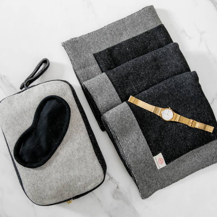 Reversible Solid - Linen/Black for wholesale by Pink Lemonade