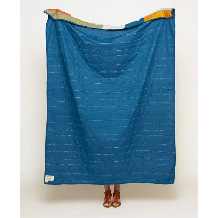 Anchal - Wholesale Throw Blanket - Stamp Quilt Throw2