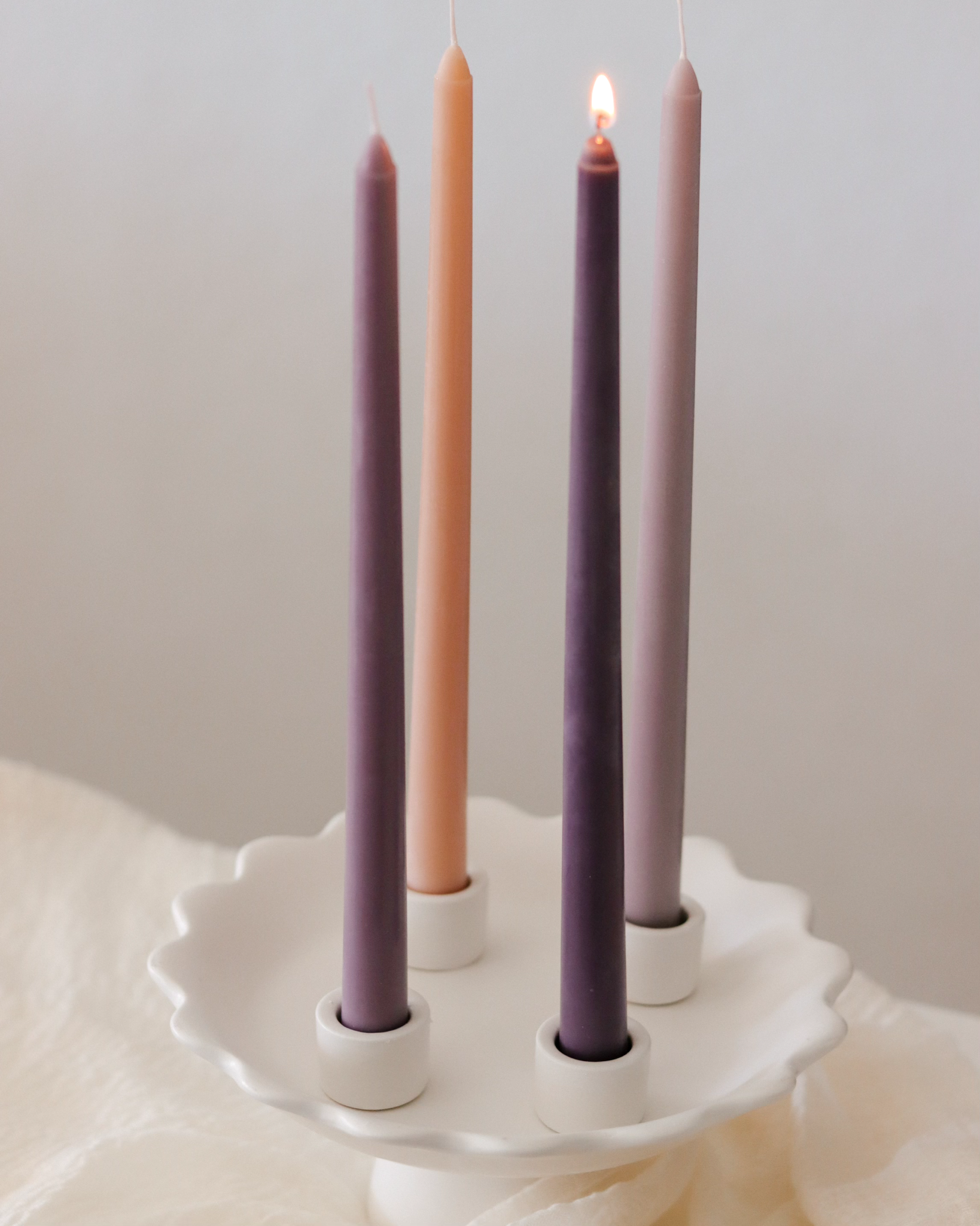 Be A Heart - Vente Bougies/bougeoirs coniques - Bougies de l'Avent en sourdine5