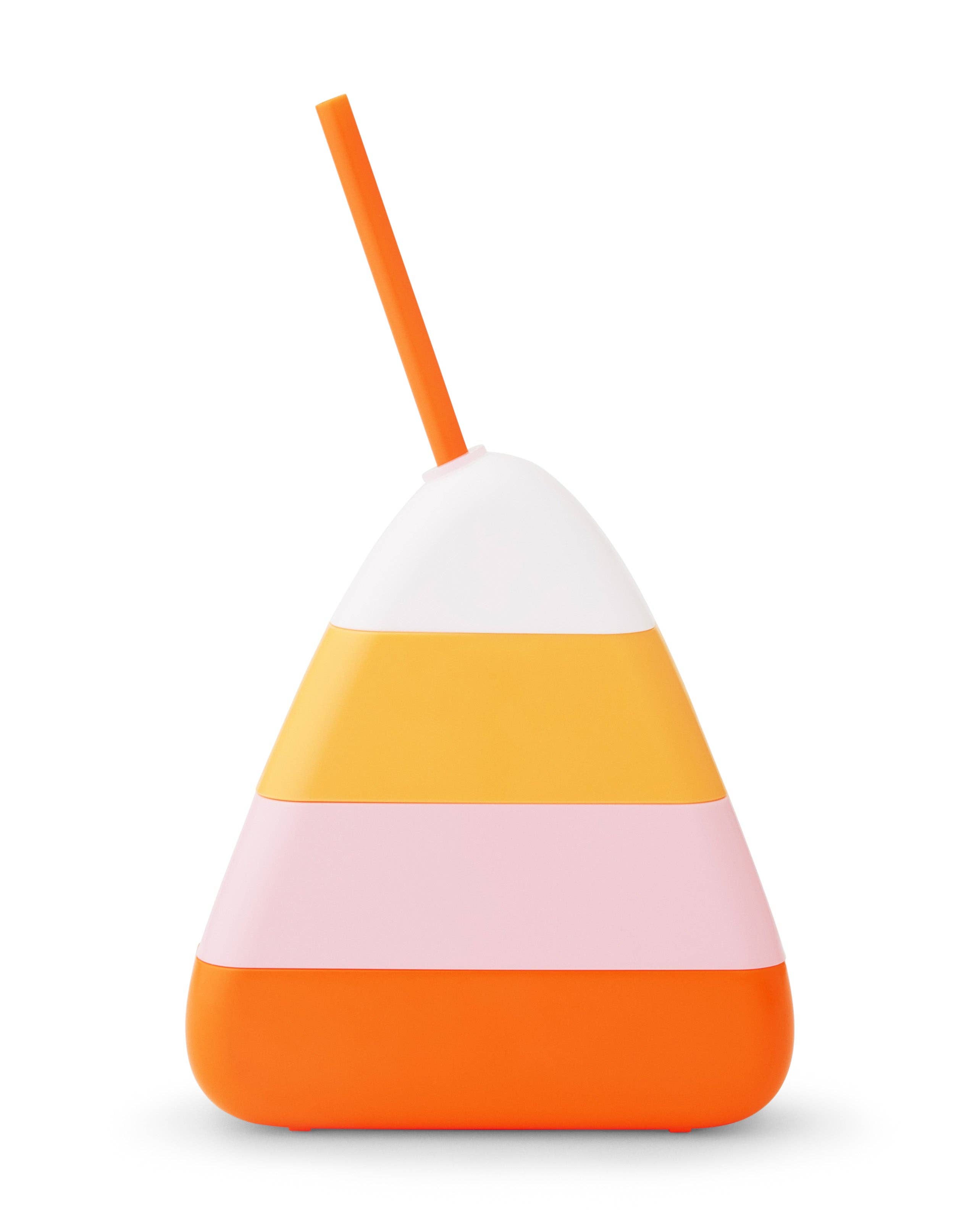 Packed Party - Wholesale Drinking glass/cup - Candy Corn Sipper with Straw