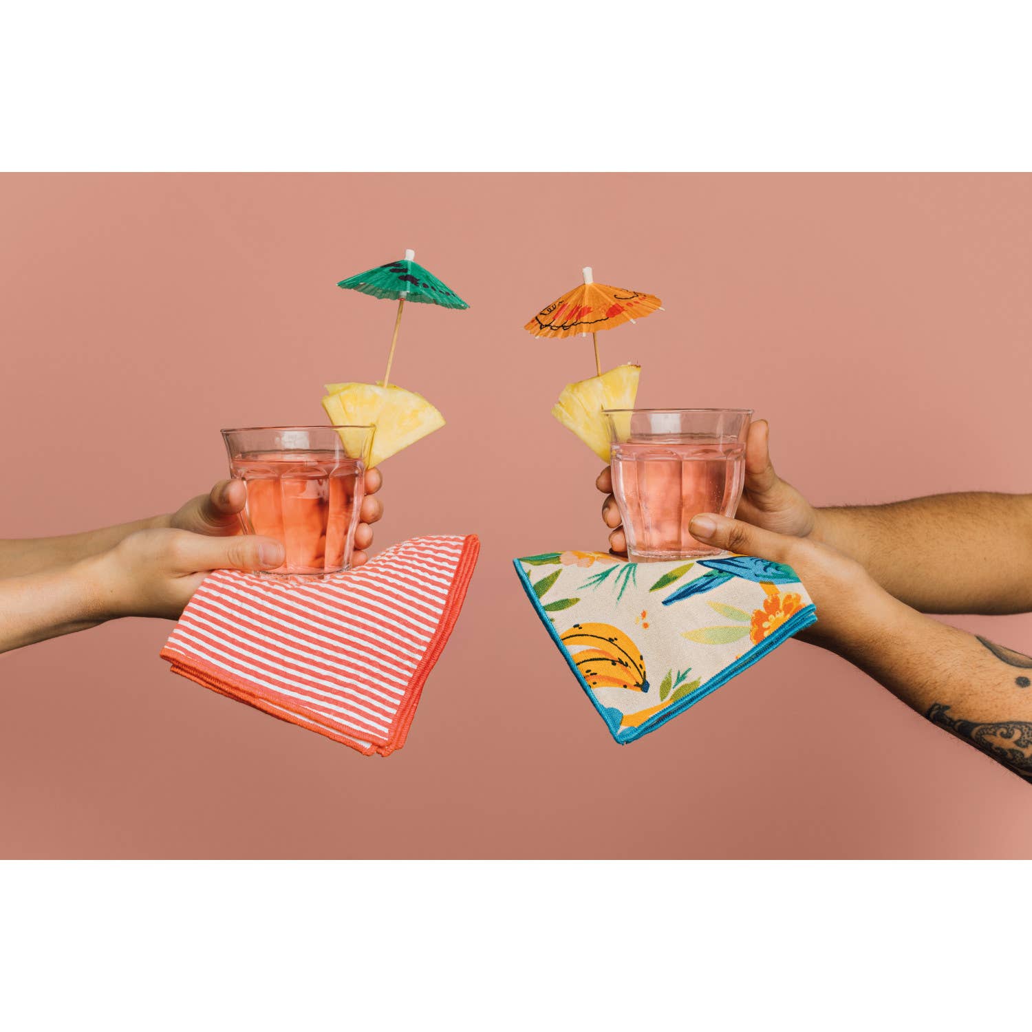 Danica Jubilee - Wholesale Dinner & Cloth Napkin - Tropical Trove Cocktail Napkins Set of 41