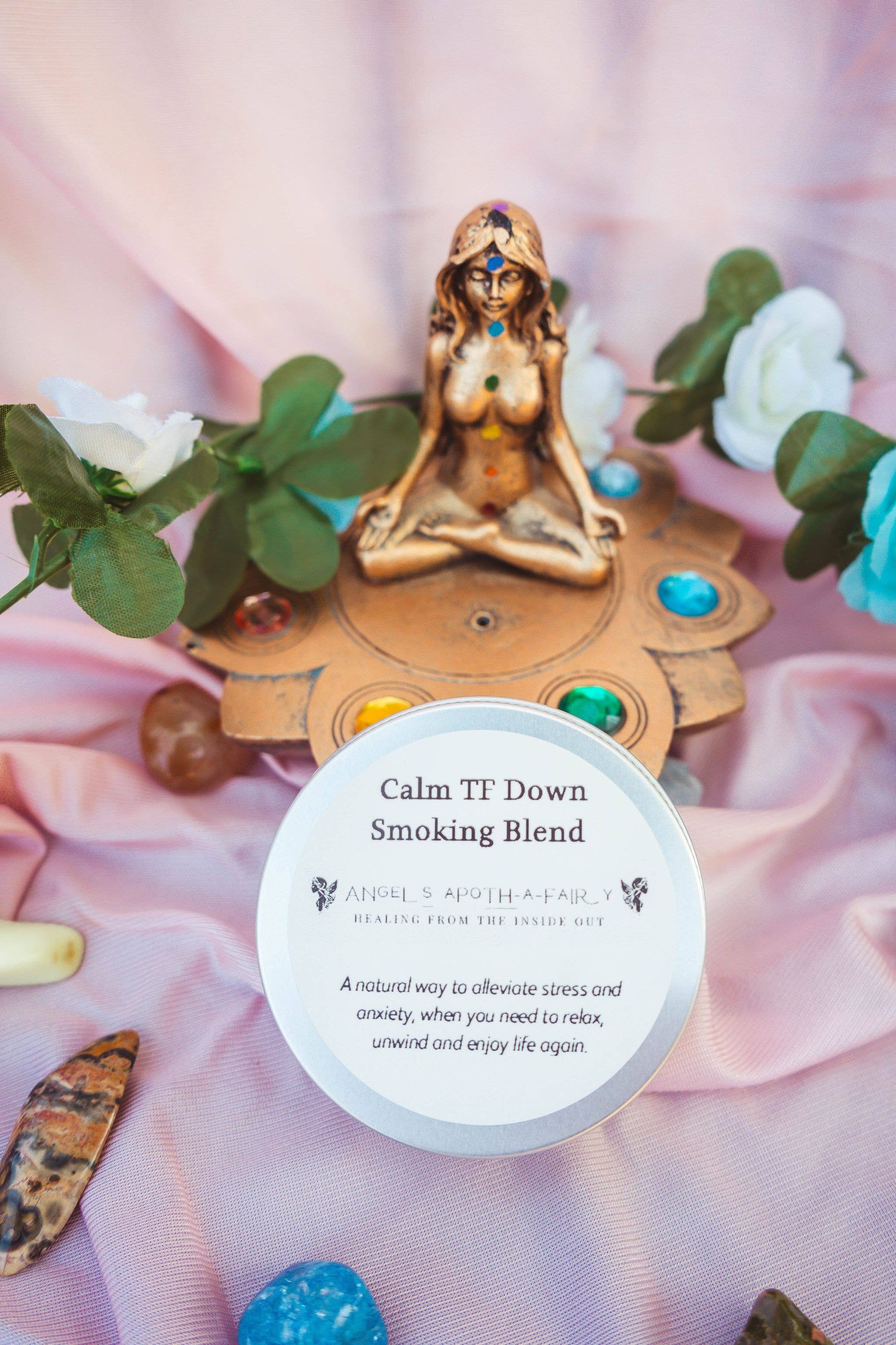 Angels Apoth-a-fairy - Venta al por mayor Artículo de meditación - Calma TF Down Mezcla para fumar