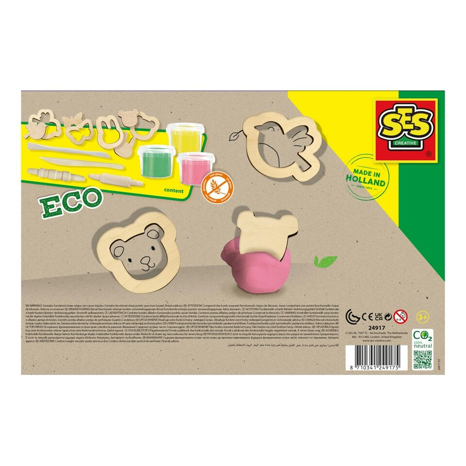 Robbie Toys Ltd – wholesale Putty/slime – Child – Eco dough with wooden tools1