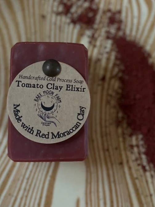 Tomato Clay Elixir Soap for wholesale by Bare Moon Farm