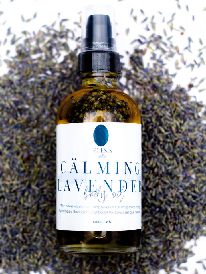 HUILE CORPORELLE APAISANTE À LA LAVANDE pour la vente par Oaesis Within