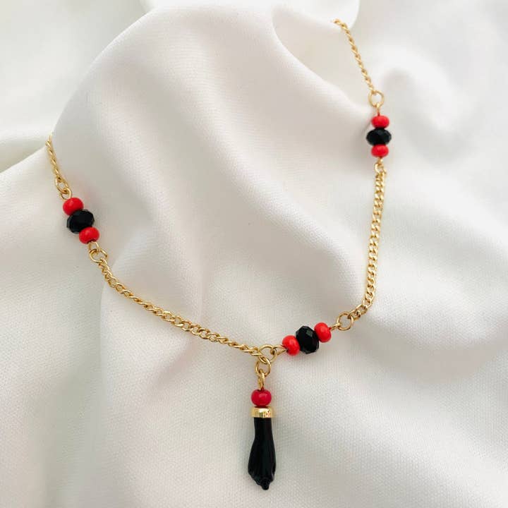 Housegoldjewelry - Wholesale Enkelbandje - Azabache enkelbandje, Figa, enkelbandje met bescherming3