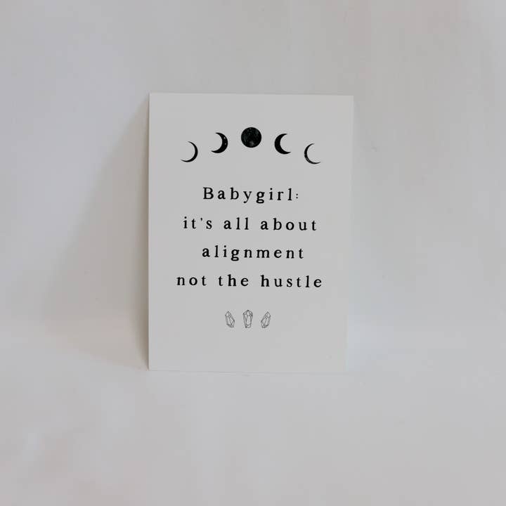 Mantra Print: Babygirl, it’s all about alignment for wholesale by Maison Du Mantra