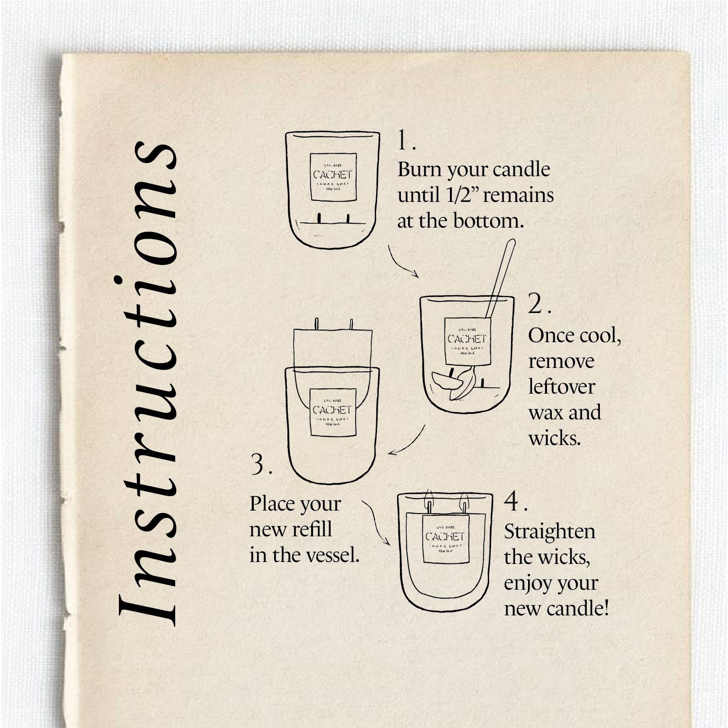 Cachet – Großhandel Kerze im Glas / gefüllte Kerze – Nr. 6 Satori Kerzennachfüllung2