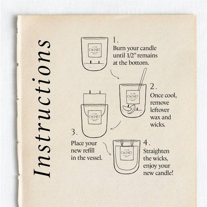 Cachet - Wholesale Jar/Filled Candle - No. 6 Satori Candle Refill2