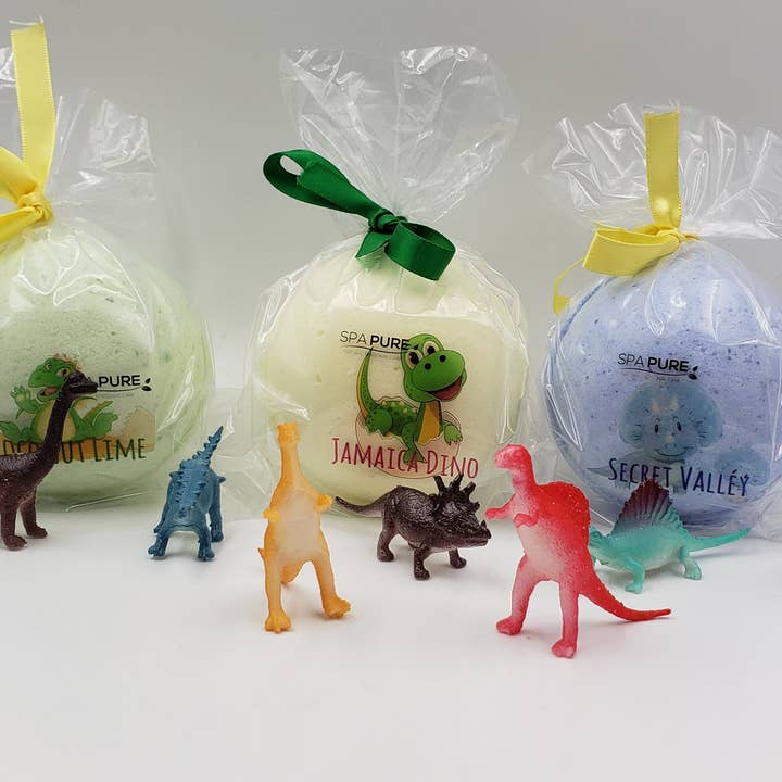 Spa Pure, inc. - Wholesale Bath Bomb/Fizz - Dinosaur Bath Bomb for Kids with Surprise Toys Inside 12 Pk