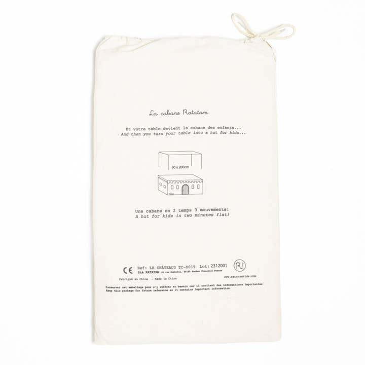 Ratatam! - Wholesale Tablecloth - Castle table hut 90x200 cm beige/fluorescent orange11