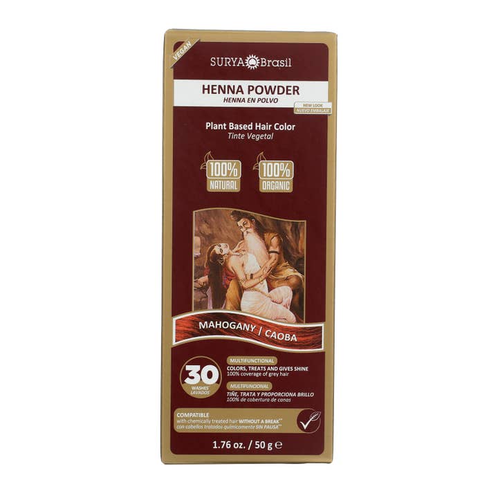 Henna Powder Mahogany for wholesale by Surya Brasil